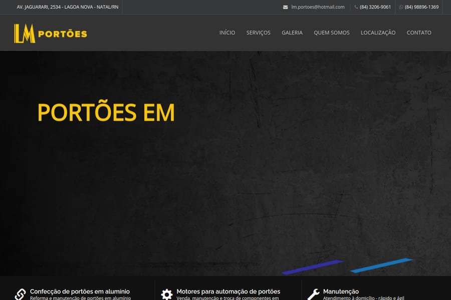 LM Portões — Site Institucional